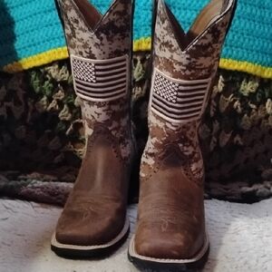 Ariat Brown Camo Heeled Boots